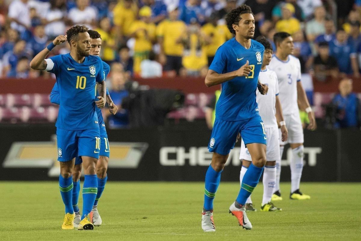 Seleo Brasileira no teve dificuldade para vencer El Salvador no amistoso em Washington