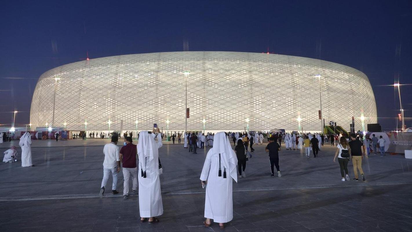 Estdio Al Thumama: arena da Copa tem capacidade para 40 mil torcedores e fica em Doha, capital do Catar. Foi projetado por pessoas nascidas no pas e reflete tradio familiar catari
