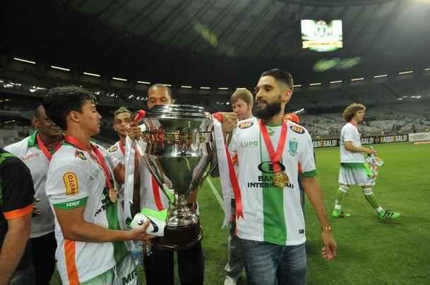 Imagens da comemorao do Amrica com a conquista do ttulo