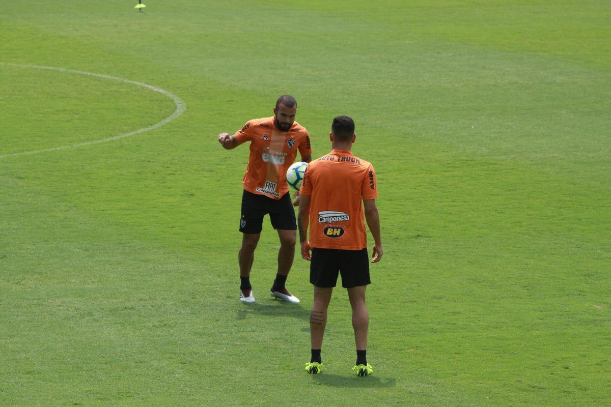 Treino do Atltico em preparao para o jogo de sbado, no Maracan