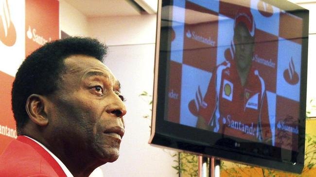 18/02/2011 - Pel em conversa remota com ex-piloto de Frmula 1 Felipe Massa