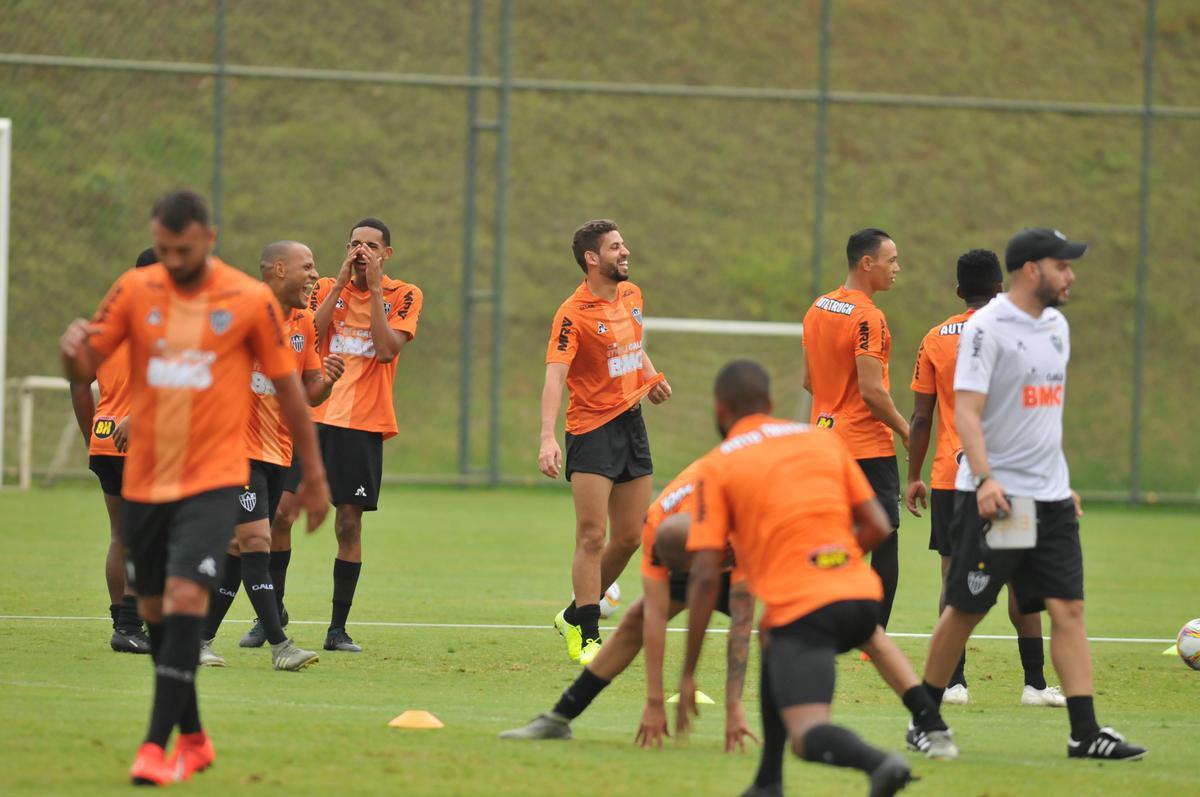 Atltico treinou na tarde desta quinta-feira, na Cidade do Galo