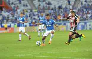 Fotos do jogo entre Cruzeiro e So Paulo