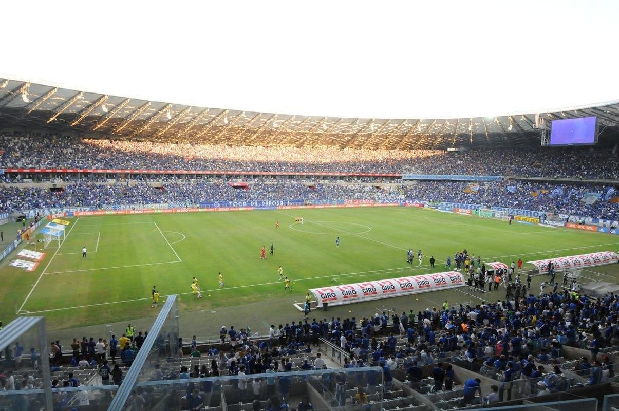 Fotos da torcida do Cruzeiro, no Mineiro, na partida contra a Ponte Preta pela 13 rodada da Srie B do Campeonato Brasileiro. Mineiro recebeu grande pblico mais uma vez