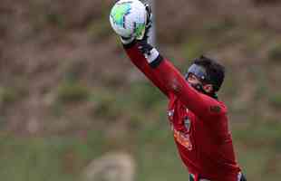 Fotos do ltimo treino do Atltico antes do jogo contra o Bahia