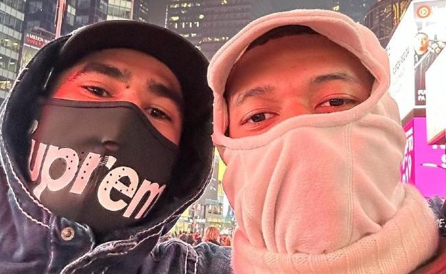 Mbappé e o lateral Hakimi se disfarçaram em Nova York