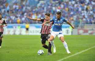 Fotos do jogo entre Cruzeiro e So Paulo