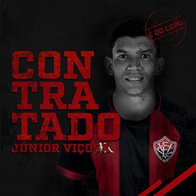 O Vitria anunciou a contratao do atacante Jnior Viosa, que estava no Amrica-MG
