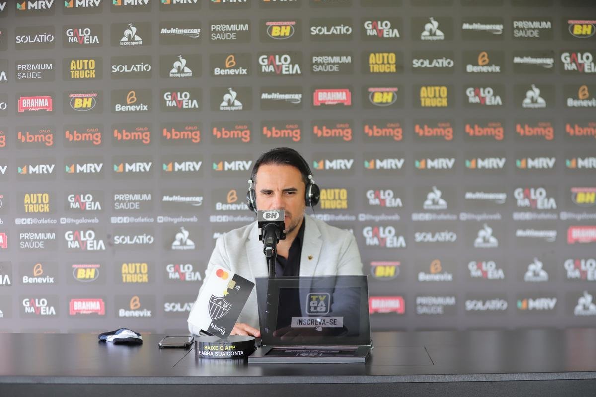 Atltico apresenta Rodrigo Caetano como novo diretor de futebol