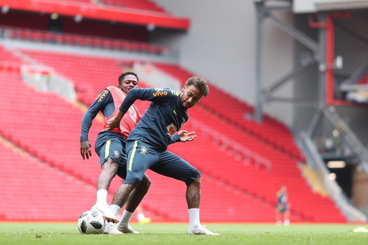 Veja imagens do último treino do Brasil antes do amistoso contra a Croácia