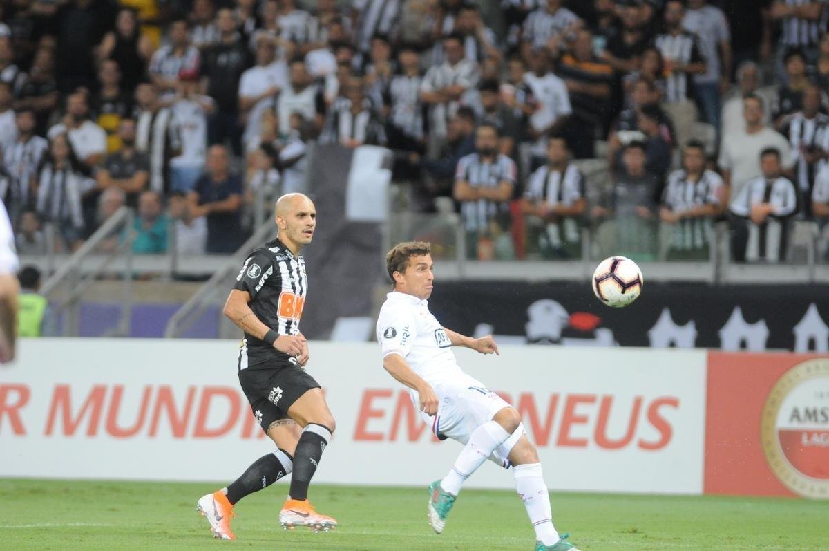 Fotos do primeiro tempo do duelo entre Atltico e Nacional do Uruguai, no Mineiro, pelo Grupo E da Copa Libertadores