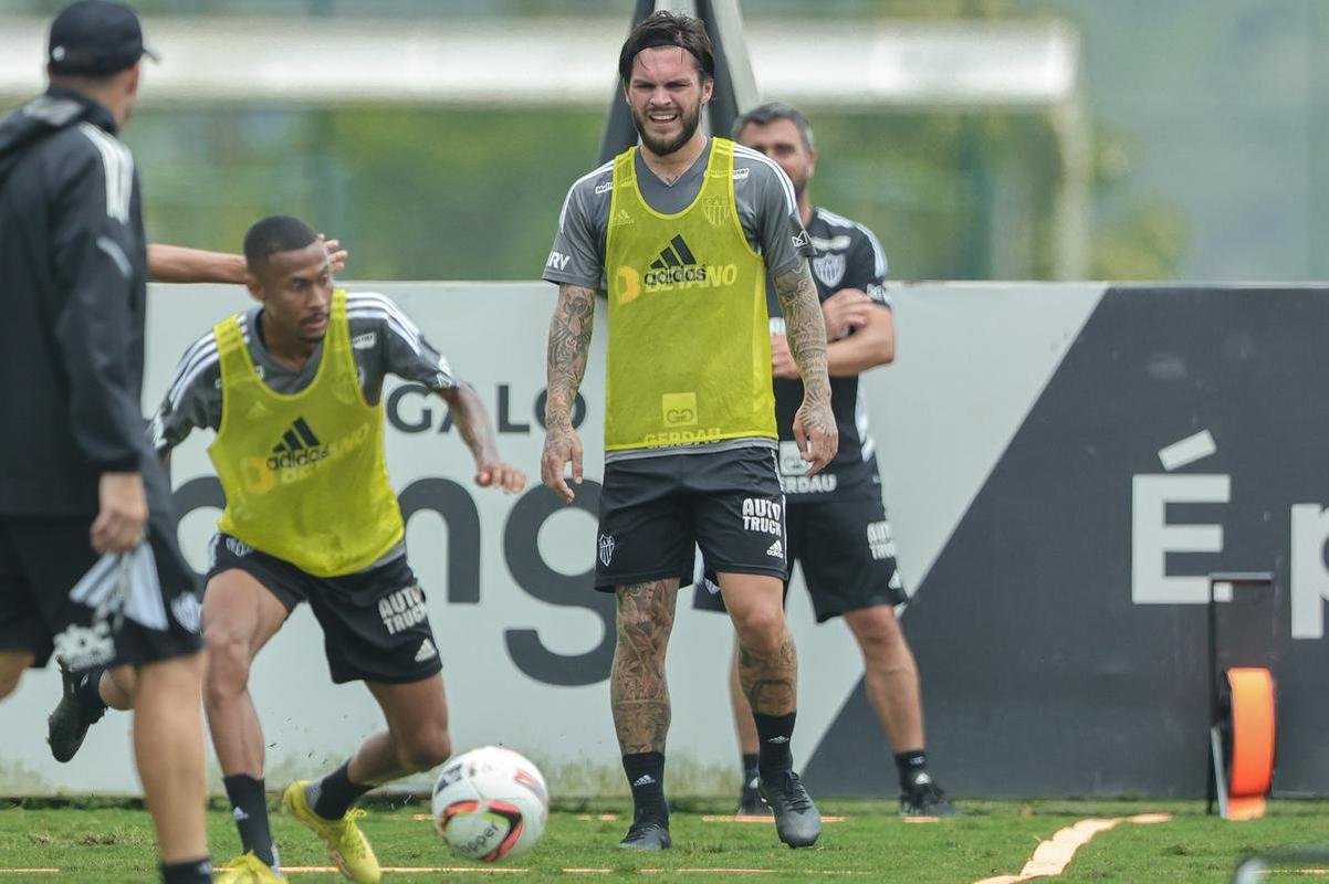Treino tcnico do Atltico.