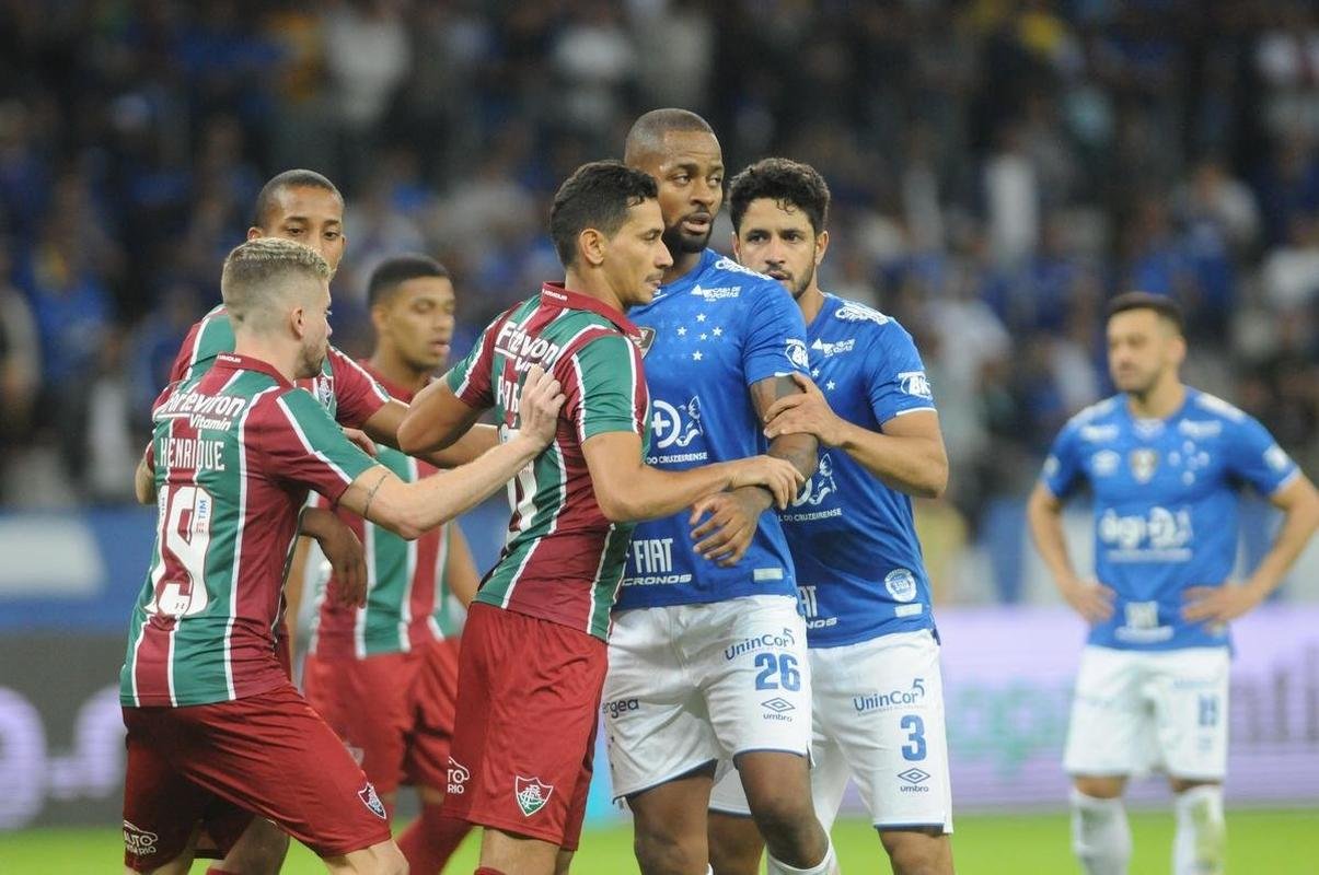 No primeiro tempo, Fluminense teve mais posse de bola; Cruzeiro no conseguiu criar muitas oportunidades
