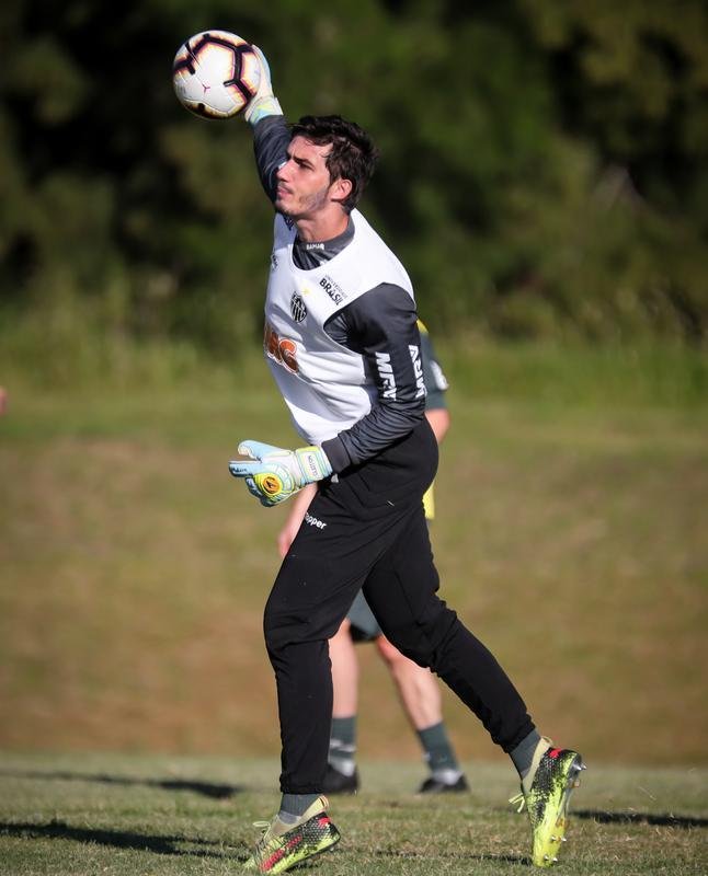 Jogadores do Atltico treinaram no CT do Danubio, em Montevidu, nesta tera-feira