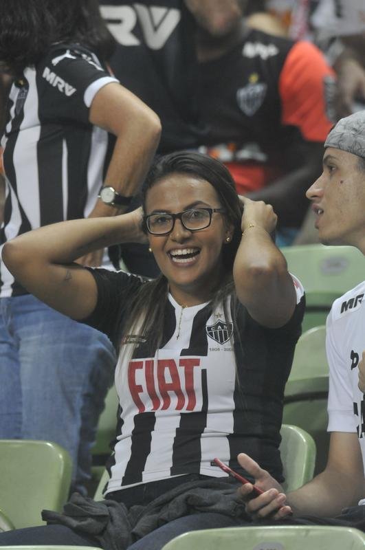 Fotos da torcida do Atltico, no Independncia, durante partida de ida da semifinal do Mineiro, contra o Amrica