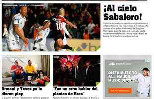 Jornal Ol, de Buenos Aires, deu nfase ao gol de Pulga, atacante que perdeu o pai esta semana