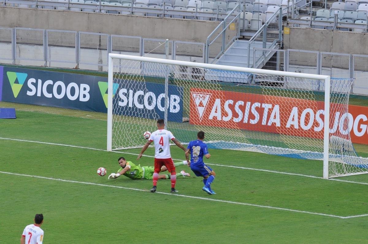 Fotos do empate por 0 a 0 entre Cruzeiro e Tombense, no Mineiro, em Belo Horizonte, pela sexta rodada do Campeonato Mineiro de 2021. Goleiro cruzeirense Fbio pegou um pnalti cobrado por Paulinho Dias e evitou o revs.