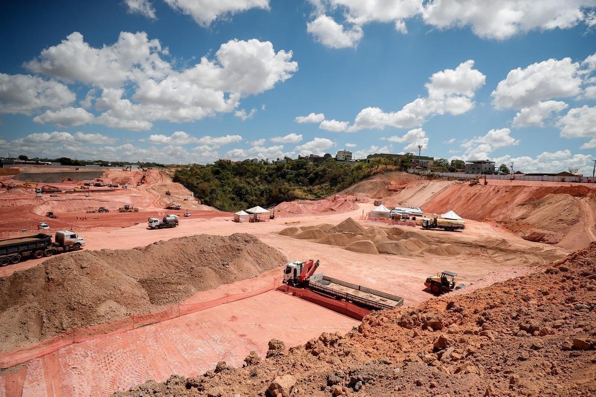 Atlético divulgou novas fotos das obras da Arena MRV