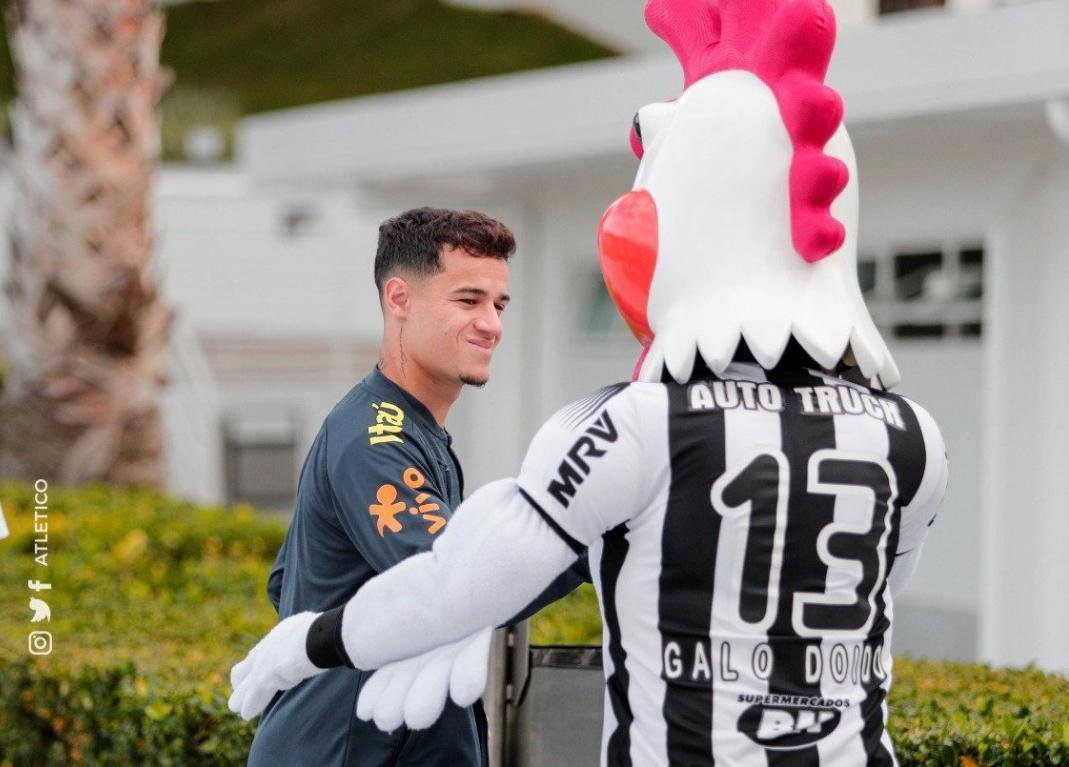 Atltico montou varal com camisas personalizadas para receber jogadores da Seleo Brasileira na Cidade do Galo