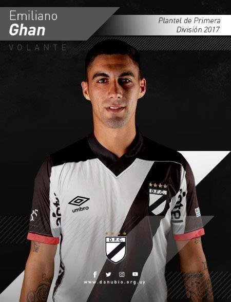 15 - Emiliano Ghan: meio-campista de 23 anos foi formado na base do Danubio, mas j rodou por Villa Espaola-URU e pelo Crdoba B-ESP.