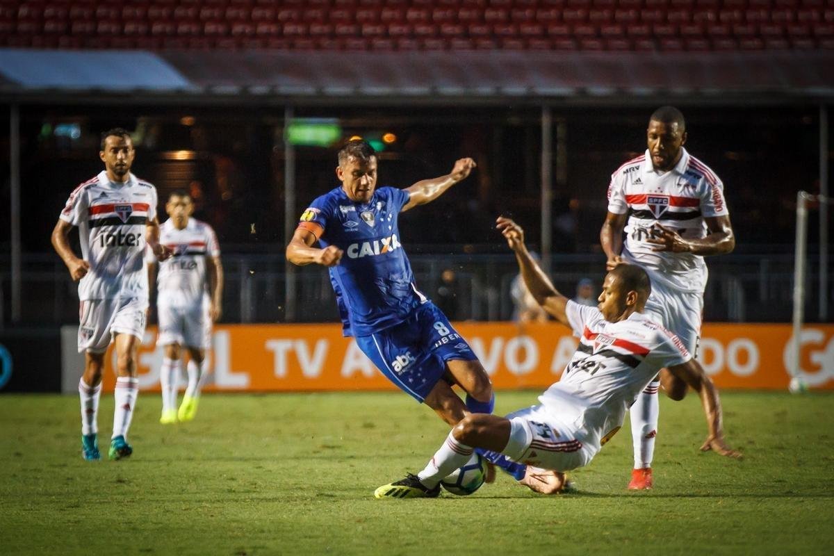Cruzeiro foi derrotado pelo So Paulo por 1 a 0, neste domingo, no Morumbi, pela 35 rodada do Brasileiro