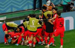 Imagens da partida entre Coreia do Sul e Gana, pelo Grupo H da Copa do Mundo, no Estdio Cidade da Educao, em Al Rayyan 