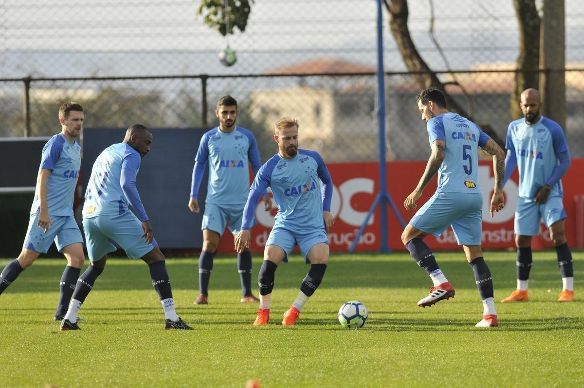 Imagens do treino do Cruzeiro desta quinta-feira, 12 de julho, na Toca da Raposa II