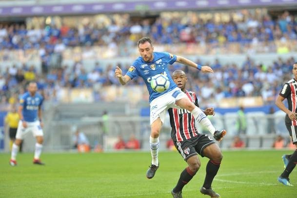 Fotos do jogo entre Cruzeiro e So Paulo