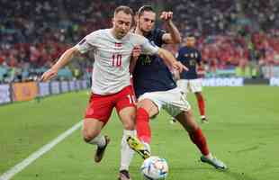 Fotos de Frana x Dinamarca, neste sbado (26/11), no estdio 974, em jogo vlido pela segunda rodada do Grupo D da Copa do Mundo no Catar