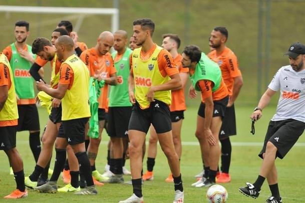 Atltico treinou na tarde desta quinta-feira, na Cidade do Galo