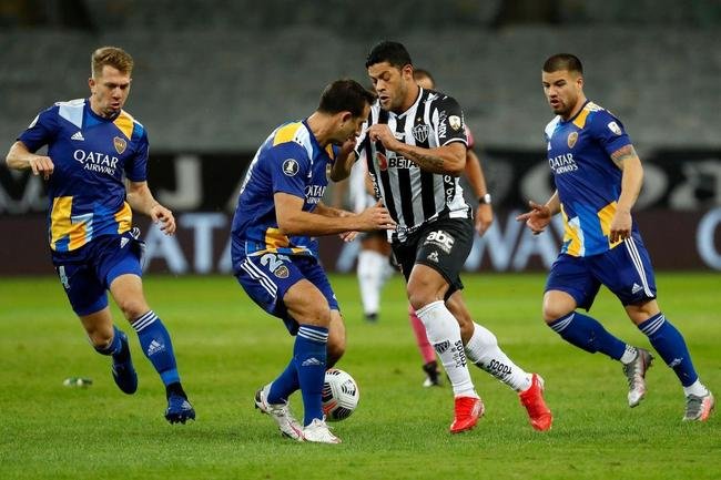 Fotos do jogo entre Atltico e Boca Juniors, no Mineiro, em Belo Horizonte, pela volta das oitavas de final da Copa Libertadores 2021