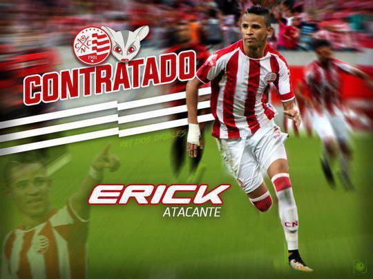 Voltando para o Náutico após dois anos, o atacante Erick acertou com o clube apenas até o fim do primeiro semestre. Os direitos do jovem estão ligados ao Braga, de Portugal, mas ele retorna ao clube reemprestado pelo, também lusitano, Gil Vicente.