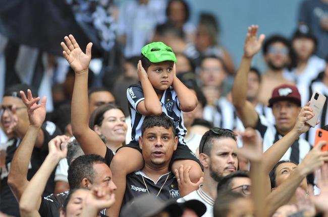 Torcida do Atl�tico no jogo contra o Internacional, no Mineir�o, na estreia da S�rie A do Campeonato Brasileiro