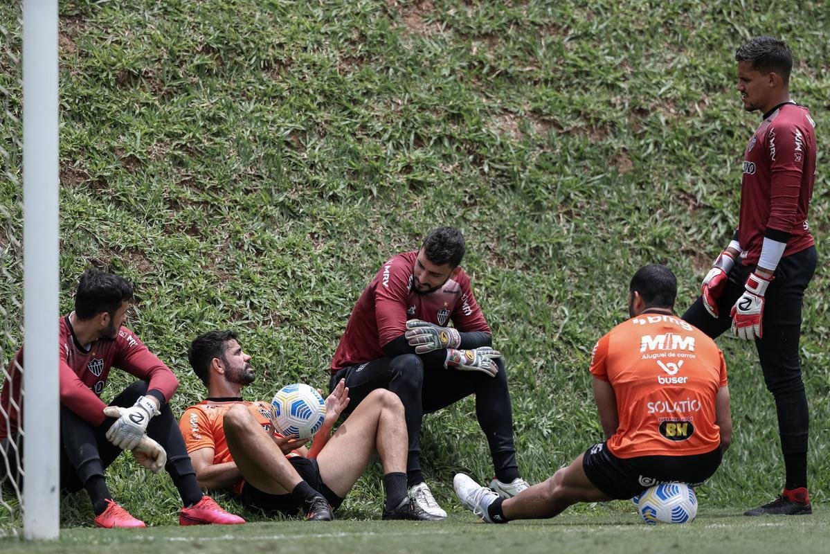 Fotos do treino do Atltico neste domingo, 14/11/2021