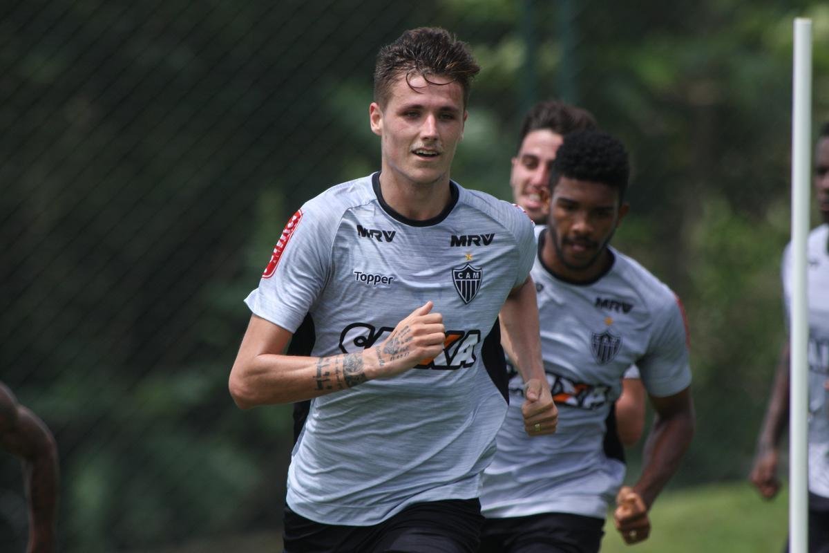 Imagens do treino do Atltico