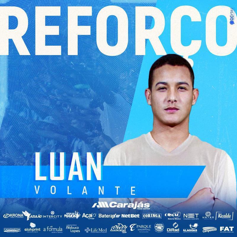 O CSA anunciou a contratao do volante Luan, que estava no Alverca, de Portugal