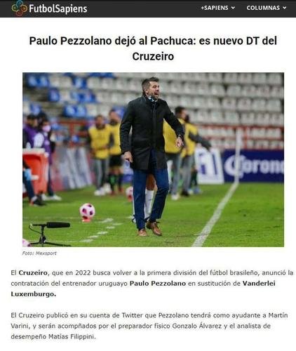 Futbol Sapiens diz que Pazzolano chega para ocupar a vaga de Luxemburgo