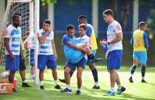 Fotos do treino do Cruzeiro desta quarta-feira (31/1), na Toca II (Ramon Lisboa/EM D.A Press)