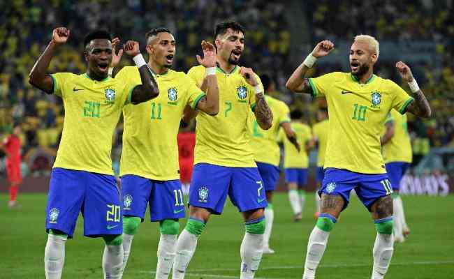 Goleada contra a Coreia do Sul carimbou a classificao do Brasil para as quartas de final da Copa do Mundo