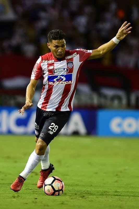 Tefilo Gutirrez, campeo da Libertadores com o River Plate em 2015,  a referncia ofensiva com o Junior Barranquilla