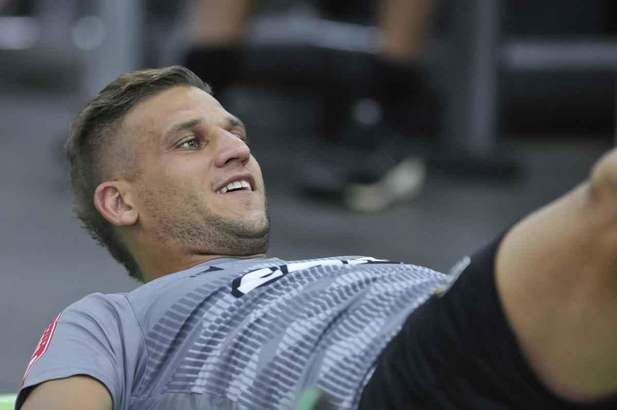 Imagens do treino do Atltico na academia da Cidade do Galo