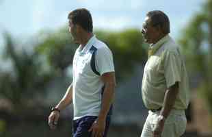 07/02/2012 - Benecy Queiroz com o técnico Vágner Mancini