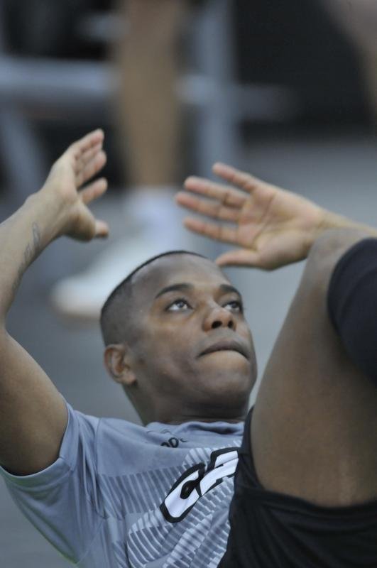 Imagens do treino do Atltico na academia da Cidade do Galo