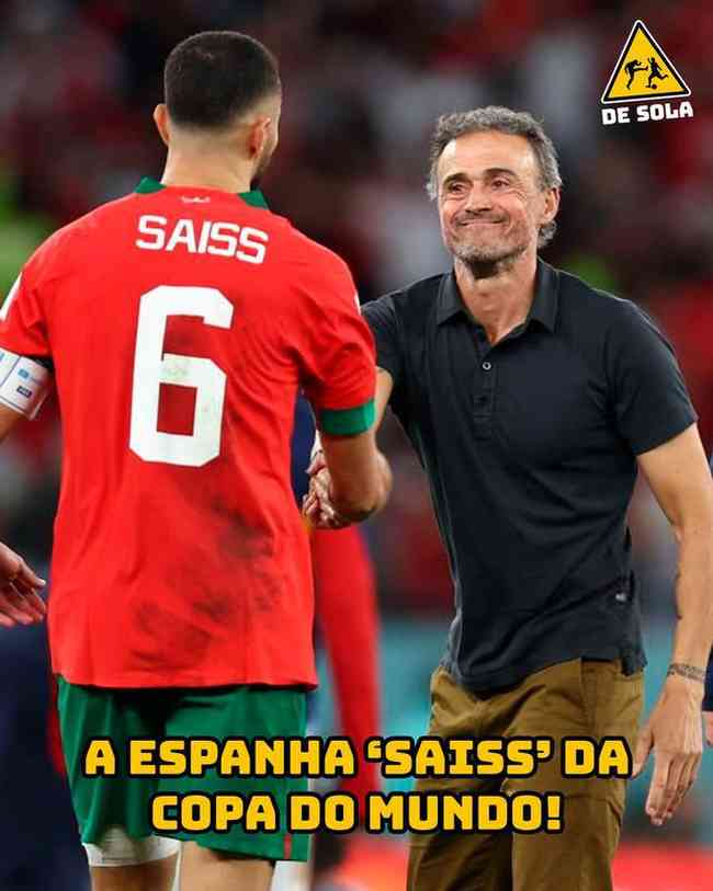 Eliminação da Espanha para Marrocos na Copa do Mundo ganha vários memes