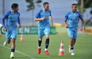 Fotos do treino do Cruzeiro desta quarta-feira (31/1), na Toca II (Ramon Lisboa/EM D.A Press)