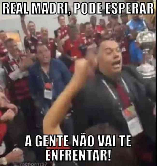 VP gênio, Real Madrid cansou de esperar os memes da queda do Flamengo no  Mundial de Clubes