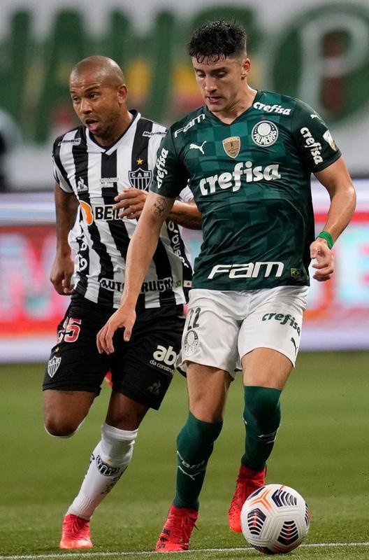 Fotos do jogo de ida da semifinal da Copa Libertadores de 2021, entre Palmeiras e Atltico, no Allianz Parque, em So Paulo