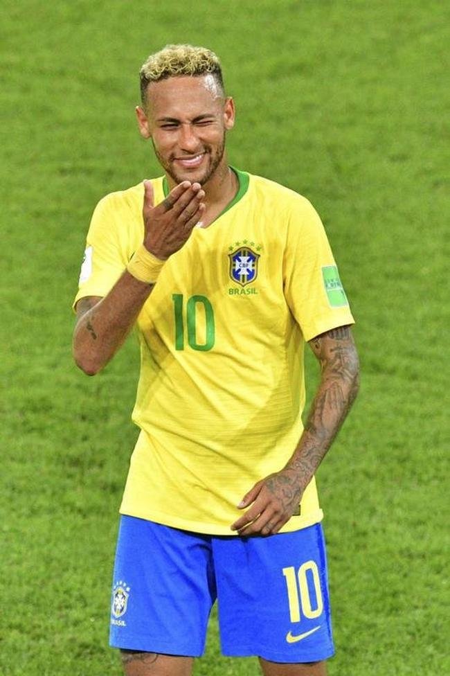 Neymar durante jogo contra a Srvia na Copa do Mundo de 2018