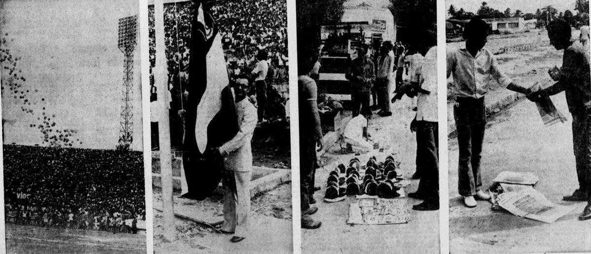 Edição especial do Diario de Pernambuco trouxe imagens da partida e de todo contexto da inauguração do Arruda.