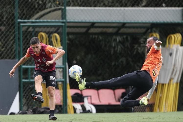 Treinamento do Atlético neste sábado, após o título brasileiro